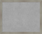 Amanti Art Grey Framed Magnetic Board 36x44 X-Large Vision Board by AmantiArt