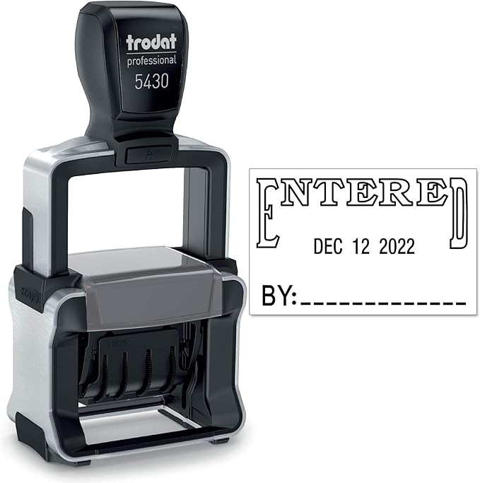 Trodat 5430 Professional Self-Inking Date Stamp by Maxmark