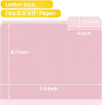SUNEE File Folders, 36 Pack Manilla Folders 8.5 x 11, Colored File Folders Home - Image 2