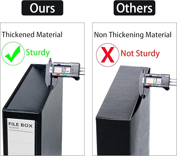URbantin 6 Pack Foldable Plastic Box Files A4 - Image 4