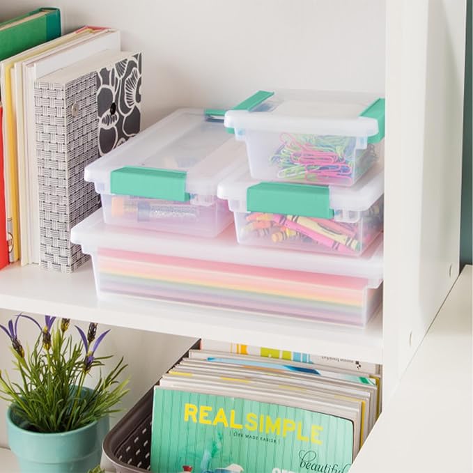Sterilite Clip Box, Stackable Small Storage Bin - Image 6