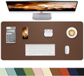 Small Desk Mat, Leather Desk mat, Desk Mouse pad, Office Desk mat, Laptop Mat by cebowa