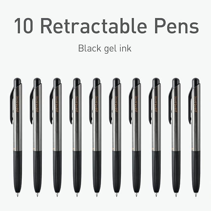 Pentonic GR-T Retractable Gel Pens, 0.7 mm Fine Point, Smooth Writing - Image 3