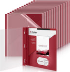 Teling 24 Pcs Clear Front Report Covers