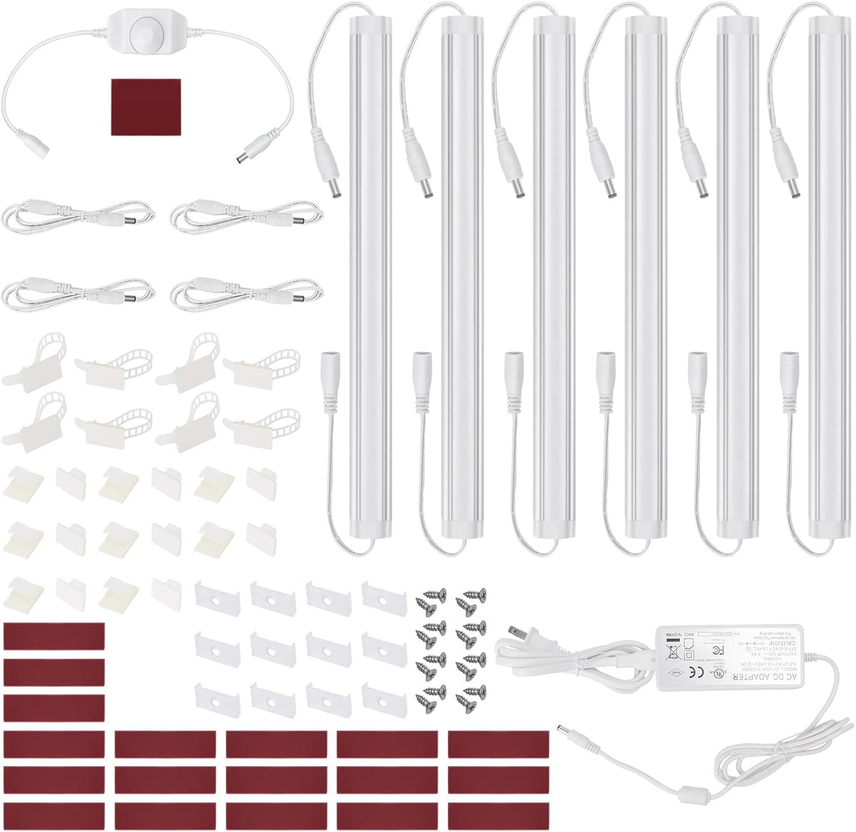 Litever Kitchen Under Cabinet LED Lighting Kit, Super Bright, Plug-in or