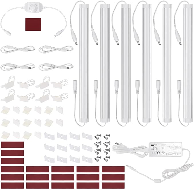 Litever Kitchen Under Cabinet LED Lighting Kit, Super Bright, Plug-in or by Litever