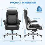 colamy office ergonomic desk high back executive chair, close-up detail