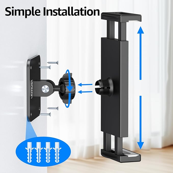 Urmust Universal Tablet Wall Mount Holder, 360° Adjustable, - Image 5