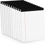 12 Pack Note Pads 8.5 x 11 White Legal Pads 8.5 x 11 Wide Ruled Lined Writing by Aidunmis