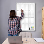 Lincia 36" x 24" Magnetic Vertical Yearly 12 Month Dry Erase Calendar - Image 4