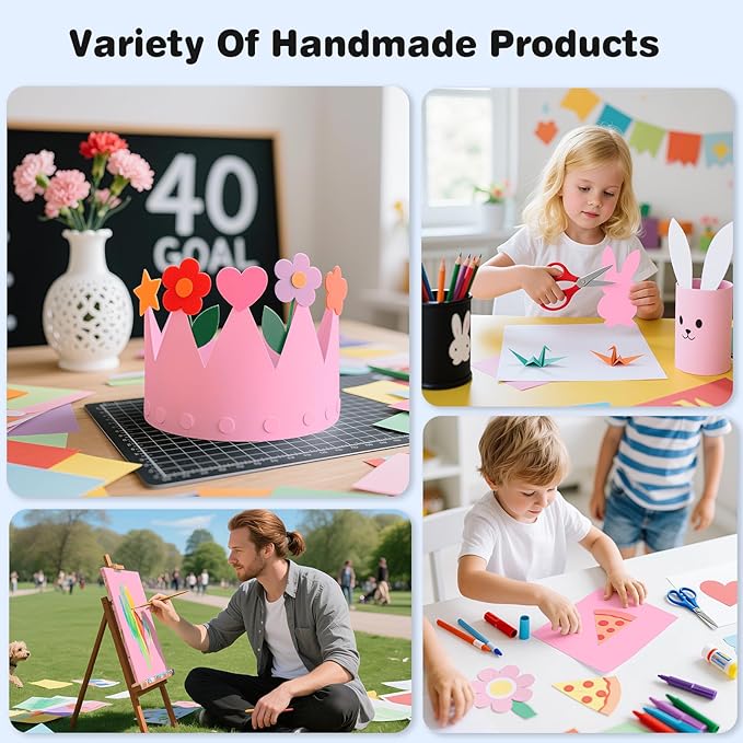 Cardstock 8.5 x 11, Thick Printer Paper 75 lb/200 gsm, 40 Sheets Card Stock Pink - Image 6