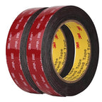 3M Double Sided Mounting Tape 2 Pack 5925 VHB 1" Width Black Foam Tape High by 3MFullRangeProducts