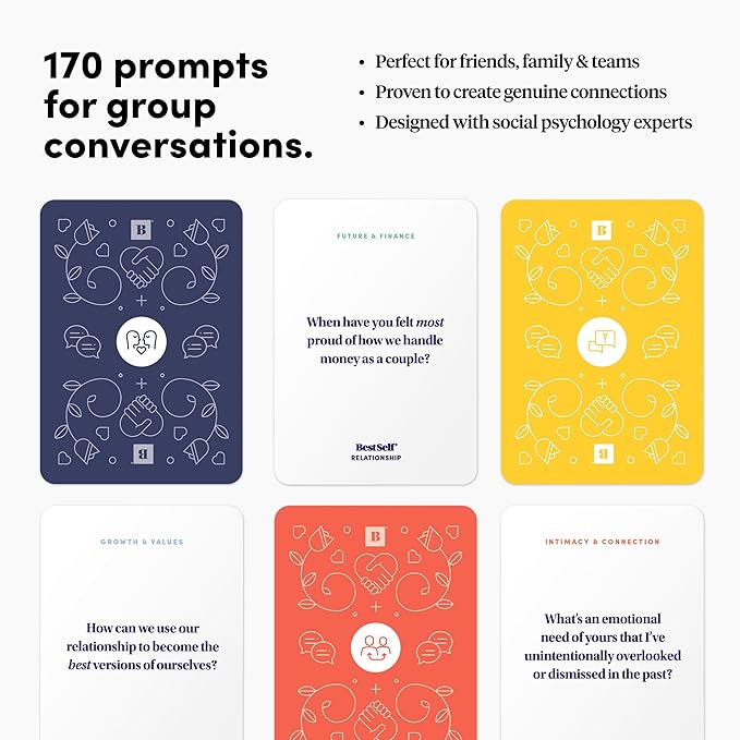 BestSelf Relationship Deck 170 Discussion Prompts Conversations Starter Couples - Image 6