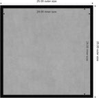 Amanti Art Black Framed Magnetic Board 25x25 Medium Vision Board - Image 3