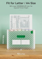 ABC life 26 Pockets Accordian File Folder Organizer Letter Size Expanding File - Image 3
