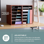 Safco Literature Organizer, 12 Compartments, Office and Classroom Mailbox - Image 2