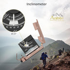 Anbte Compass Hiking Survival, IP65 Waterproof Metal Compass - Image 5