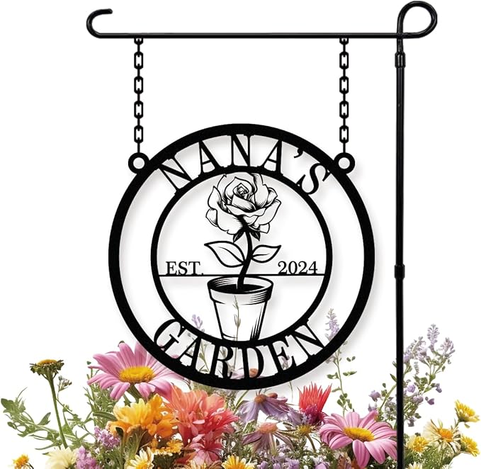 Personalized Garden Signs for Outdoors Custom Garden Sign Funny Garden Signs by HYTSIGN