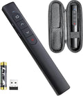 Presentation Clicker with Case, Wireless Presenter Remote with Laser Pointer by UBUYONE%C2%AE