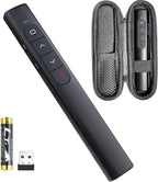 Presentation Clicker with Case, Wireless Presenter Remote with Laser Pointer by UBUYONE%C2%AE