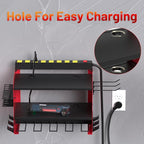 CFMASTER Power Tool Organizer Wall Mount wtih Charging Station, 4 Drill Holder - Image 8