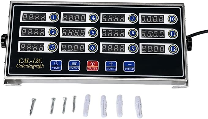 12 Channel Kitchen Timer Digital Kitchen Timer Loud Alarm Cooking Calculagraph - Image 2