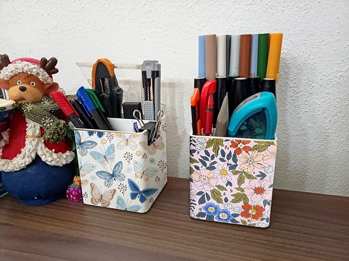 LEAZUL Pen Pencil Holder, Makeup Brush Holder, Ceramic Remote Control Holders - Image 8