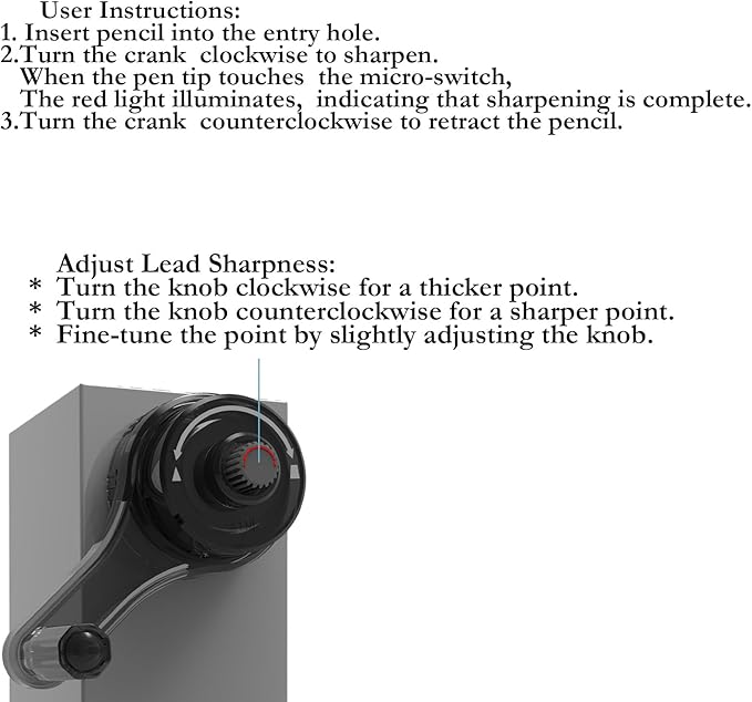 Premium Desktop Manual Pencil Sharpener, Desk Mount Design - Image 7