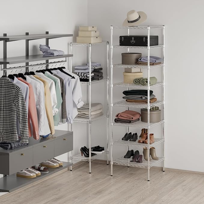 Regal Altair 24" Deep x 24" Wide x 86" Height Wire Shelving Kit | 8-Tier | NSF - Image 4