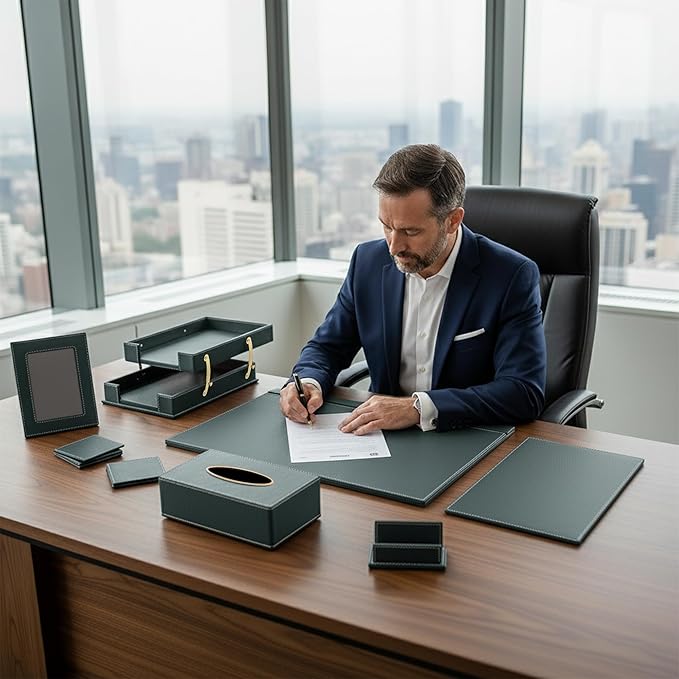 RitPin Desk Set, 11-Piece All-in-One – Executive Desk Accessories & Office - Image 2