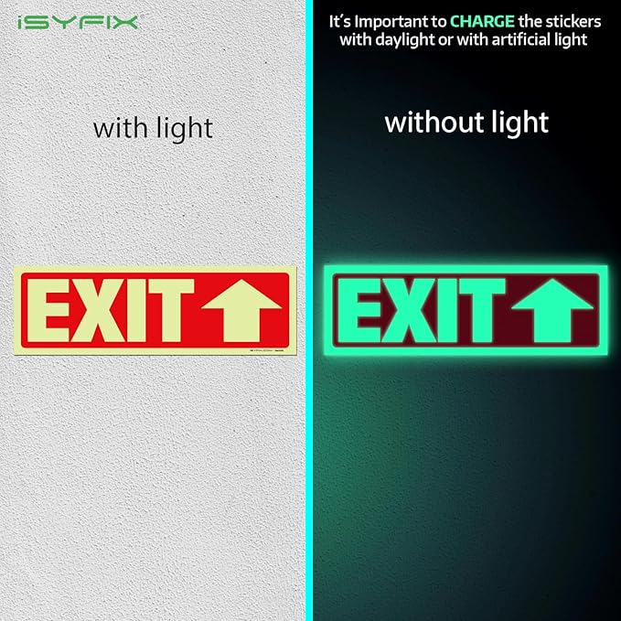 iSYFIX Exit Stickers Signs - Image 2
