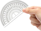 Nicunom 100 Pack Plastic Protractor 180 Degree Math Protractors Geometry - Image 4
