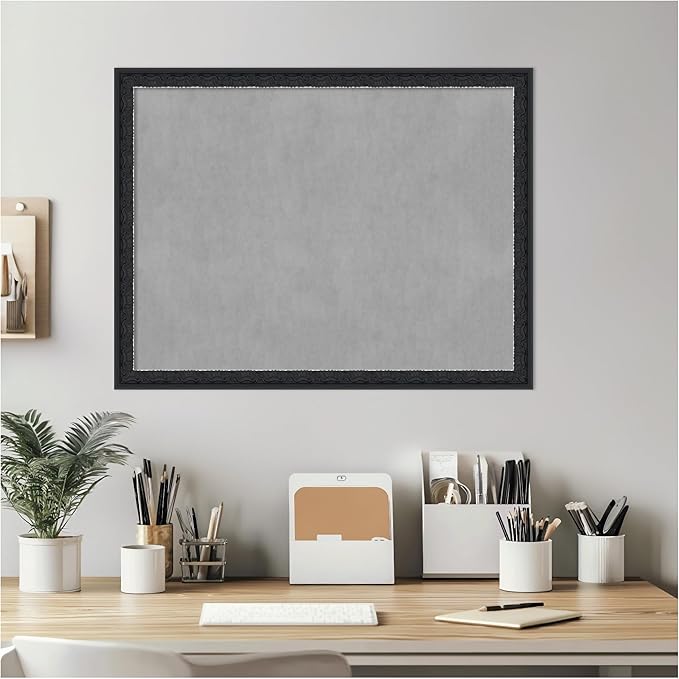 Amanti Art Black Framed Magnetic Board 20x26 Medium Vision Board - Image 7