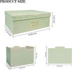 Sprsthai Linen Photo Storage Box – Holds 1700 Photos, 24 Adjustable Dividers & - Image 7
