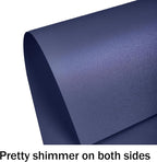 Navy Blue Shimmer Cardstock 8.5 x 11 Navy Blue Paper, Goefun 24 Sheets 80lb - Image 3