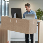 ERGO COLLECT Desk Privacy Panel, 2-in-1 Adjustable Acoustic Desktop Partition - Image 2