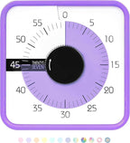 TWENTY5 SEVEN Countdown Timer 7.5 inch; 60 Minute 1 Hour Visual Timer – by TWENTY5SEVEN