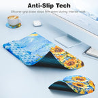Ospelelf Ergonomic Mouse Pad and Keyboard Stand Wrist Rest Set, Memory Foam - Image 4