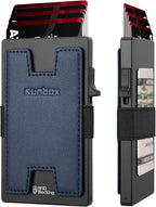 RUNBOX Slim Card Holder Wallet for Men, Minimalist RFID Blocking Wallet by RUNBOX