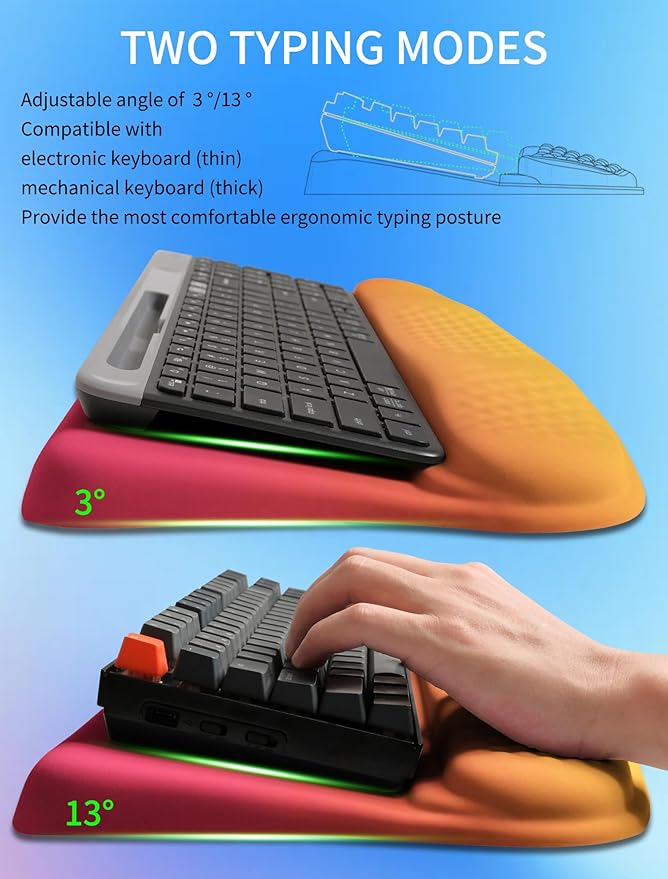 KUOSGM Ergonomic Wave Wrist Rest - Image 2