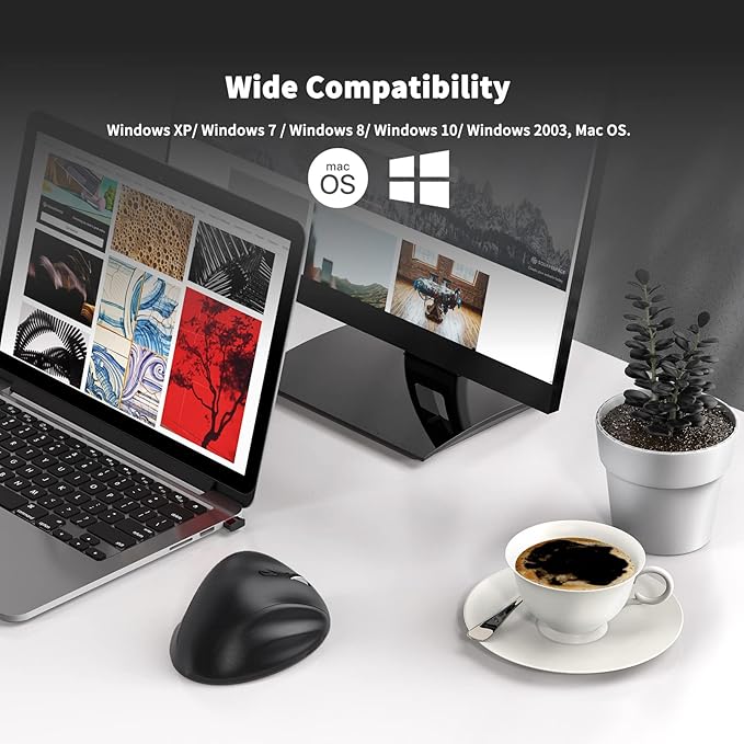 Ergonomic Wireless Mouse with USB Receiver - Image 7