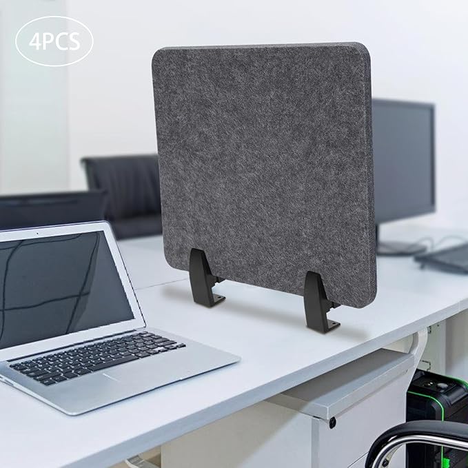 4pcs Privacy Panels, Standing Desk Divider, Desktop Office Furniture Partitions - Image 6