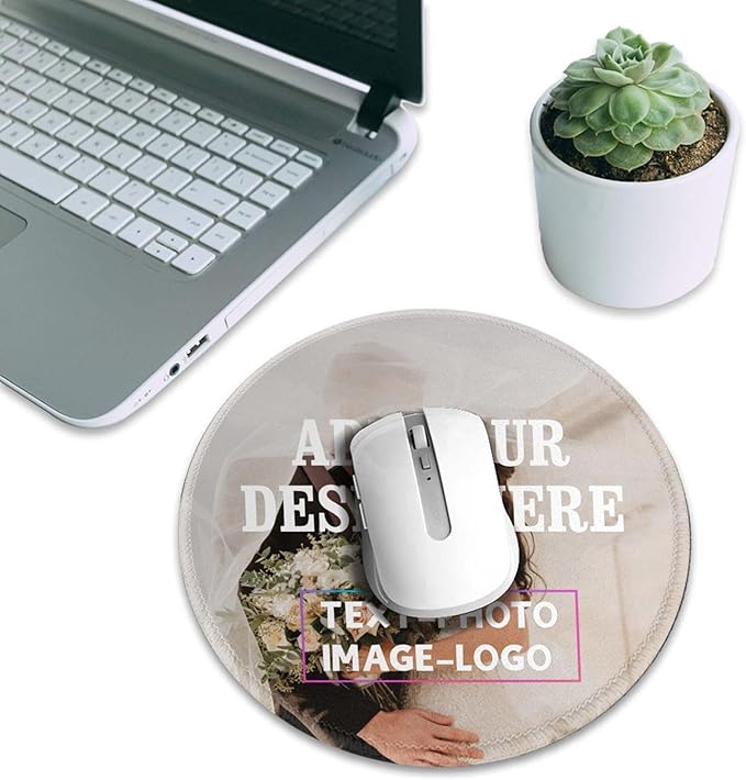 OHORTEB Custom Mouse Pad with Photo, Personalized Image Text Laptop Desk Mat - Image 7