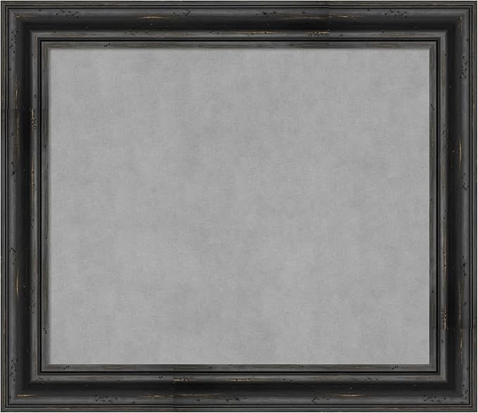 Amanti Art Black Framed Magnetic Board 25x29 Medium Vision Board by AmantiArt