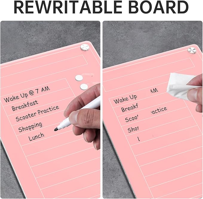 NiHome Acrylic Magnetic To Do List Planning Board - Image 6