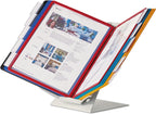 durable vario desktop reference system, 10 panels, assorted, side view