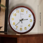 Oxmidud Glow in The Dark 3D Numerals Wall Clock，12 Inch Retro Silent - Image 4