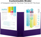 CIXILDTS 2-inch Round Ring Binder, Durable 2" 3 Ring Binder Fit Letter Size - Image 5