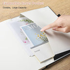 Lined Journal Notebook, 8.5" x 11" Hardcover Leather Notebook - Image 4