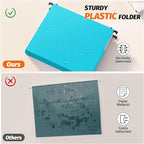 Shutex Extra Capacity Plastic Hanging File Folders, 12 Pack Reinforced - Image 2